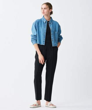 uncrave ラスターシアーニット ワイドリブトップス ブラック