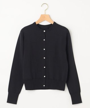 組曲 【8色展開・アンサンブル対応】ブーケカラーカーディガン ブラック系