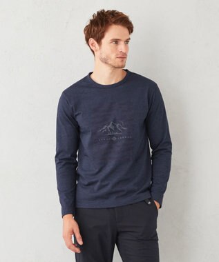 JOSEPH ABBOUD MOUNTAIN 【UNISEX】吸水速乾 オーガニックTシャツ ダルブルー系