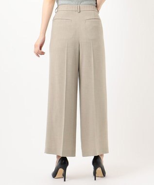 自由区 【イージーケア/セットアップ対応】サマーセットアップ ワイドパンツ ベージュ