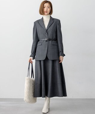 23区 【Oggi4月号掲載】スクエアバックル ベルト シルバー系