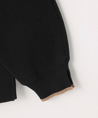 ANY L 【2SET】バイカラーニット×スエードスカートセット ブラック×キャメル