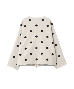 earth music&ecology 【予約】ダブルジップドットカーディガン ドット