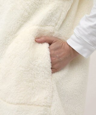 tsumori chisato SLEEP ツモリチサト ベスト 1分袖 ルームウェア あったか レディース URW158 /ワコール アイボリー