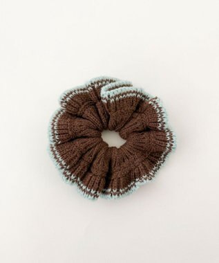 WEGO Lパイピングニットシュシュ ブラウンその他