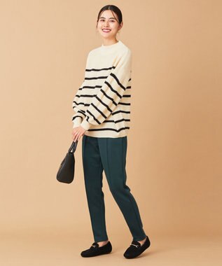 ANY any HEAT テーパードパンツ ピーコックグリーン