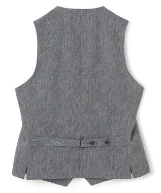 JOSEPH HOMME 新柄【洗える/ストレッチ/シワになりにくい/セットアップ対応可】クールドッツストレッチ ジレ ライトグレー系