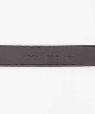 JOSEPH ABBOUD 【日本製】型押しオイルレザー ベルト ダークブラウン系