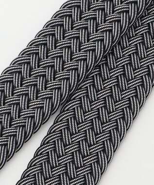 JOSEPH ABBOUD 【イタリア素材・ストレッチ・日本製】 ストレッチミックスブレイズ ベルト ブラック系