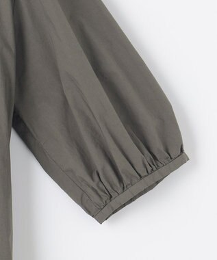 自由区 【洗える・XSサイズあり】タイプライターピースダイ ワンピース カーキ系