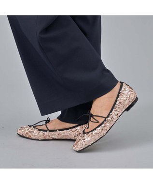 MODE ET JACOMO <carino>２WAYスパンコールバレエ ベージュ