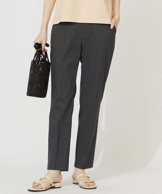 【ストレッチ・接触冷感・撥水・UVカット・洗える】エアリーストレッチ テーパードパンツ