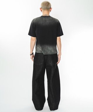 WEGO ファイヤーマンバギーデニムパンツ デニムブラック