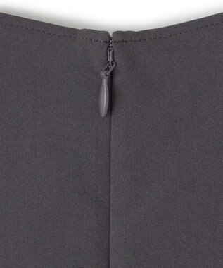 ICB 【洗える】ヴィンテージスパンブロード ワンピース チャコール系