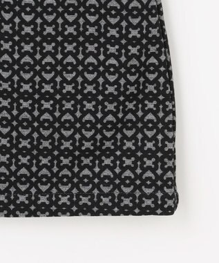 23区GOLF 【WOMEN】裏起毛ジャージースカート ストレッチ モノグラム 上品スタイル ブラック系5