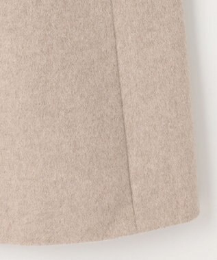 J.PRESS LADIES 【WEB限定カラーあり】ブレンドビーバー ノーカラー コート ベージュ系