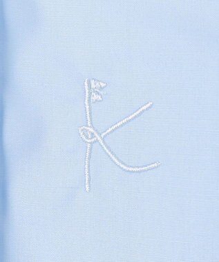 組曲 KIDS 【110-140㎝】レースペプラム ブラウス サックスブルー