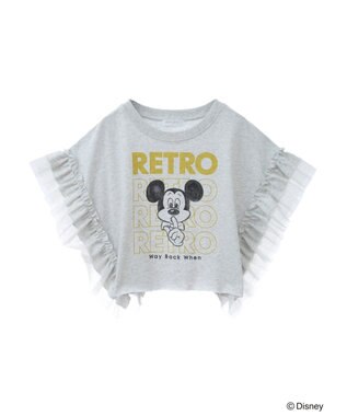 Green Parks ミッキーフレンド／袖フリルショート丈ＴＥＥ Oatmeal