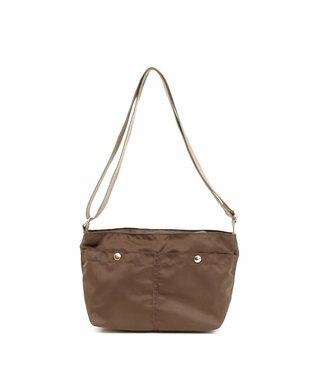 UNBILLION カシュカシュ cachecache / 舟型ナイロンショルダー ブラウン