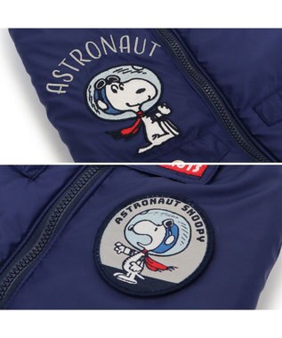 PET PARADISE スヌーピー 遠赤外線 ジャンパー 《アストロノーツ》 小型犬 ネイビー