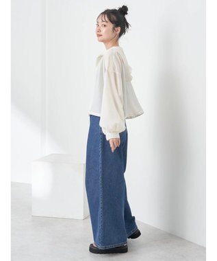 earth music&ecology シアーフードブルゾン Off White