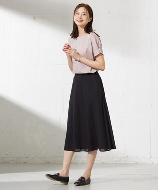J.PRESS LADIES L 【接触冷感】コットンスムース フレンチスリーブ カットソー ピンク系