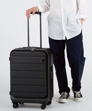 ACE BAGS & LUGGAGE ACE フレットボード フロントオープン スーツケース M 50L 05432 エース ブラック