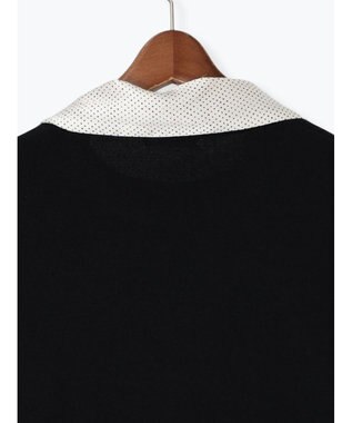 Te chichi スカーフカラーハーフスリーブニット ブラック