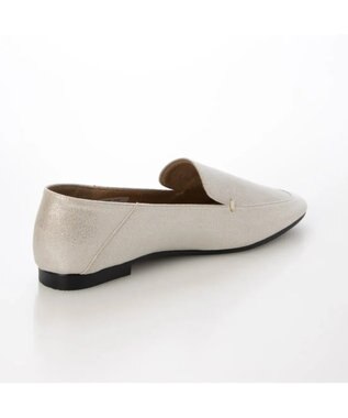 MODE ET JACOMO <carino>スクエアトゥフラットシューズ シルバー