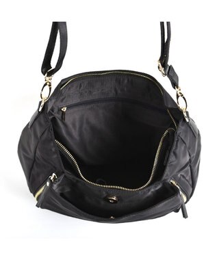 LA BAGAGERIE 【MONICA】ナイロン2WAYショルダーバッグ ブラック