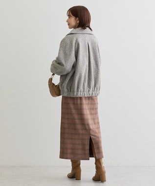 Green Parks ２ＷＡＹカラーコクーンブルゾン Gray Mixture