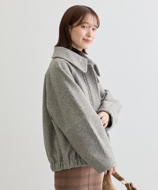 Green Parks ２ＷＡＹカラーコクーンブルゾン Gray Mixture