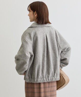 Green Parks ２ＷＡＹカラーコクーンブルゾン Gray Mixture