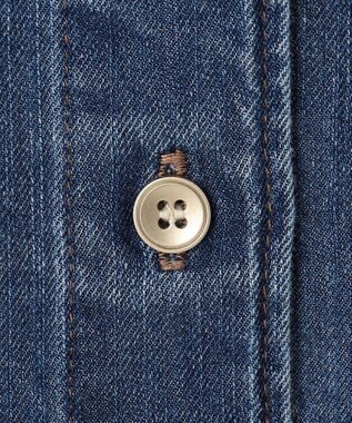 ANY オーバーデニムシャツ フェードインディゴ