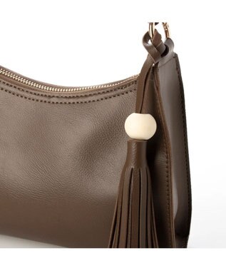 UNBILLION cachecache ウッドボールタッセルショルダー チョコ