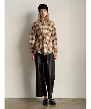 Te chichi フェイクレザーセミワイドパンツ《2025Autumn catalog item》