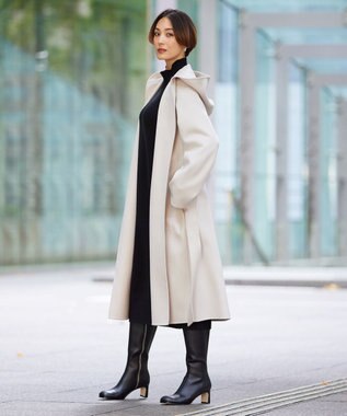 ICB ストレッチロングブーツ ブラック系