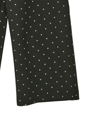earth music&ecology リラックスドットパンツ Black