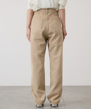 AMERICAN HOLIC ルーズストレートカラーデニムパンツ Beige