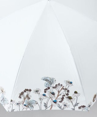 AURORA 【 JILL STUART（ジル スチュアート）】ボタニカルプリント雨傘(長傘) ペールブルー