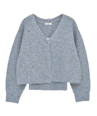 earth music&ecology 【WEB限定】SET2点ショートカーディガン＋リボンキャミソール Blue