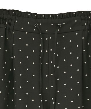 earth music&ecology リラックスドットパンツ Black