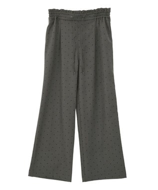 earth music&ecology リラックスドットパンツ Gray