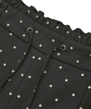 earth music&ecology リラックスドットパンツ Black