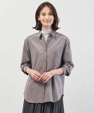 J.PRESS LADIES S スプリングシャツコール コーデュロイ シャツ