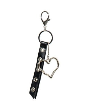 WEGO チャーム付きハトメベルトバッグ ブラック