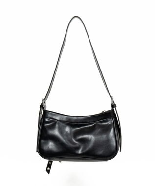 WEGO チャーム付きハトメベルトバッグ ブラック