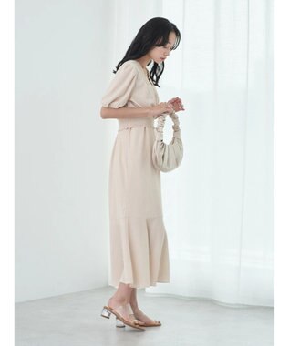 earth music&ecology ＳＥＴ２点カシュクールプルオーバー＋ワンピース Ivory