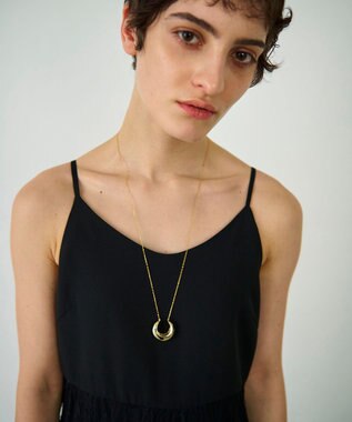 GRACE CONTINENTAL ボリュームフープネックレス ゴールド