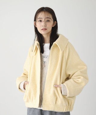 Green Parks ２ＷＡＹカラーコクーンブルゾン Yellow